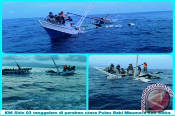 KM Shin-03 Tenggelam di Pulau Babi