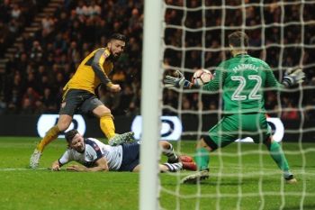 Arsenal Susah Payah Lewati Preston 2-1 di Piala FA