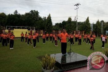 Polres Bartim Siapkan Satu Peleton Untuk BKO Pengamanan Pilkada Barsel