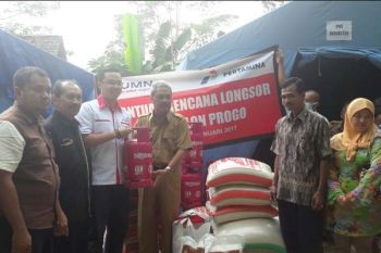 Pertamina Bantu Korban Longsor Kulon Progo