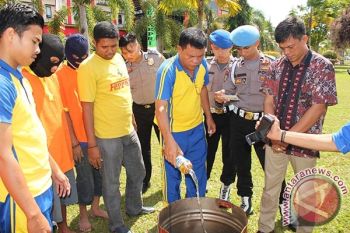 Polda Kepri Musnahkan 1.127 Gram Ganja Kering
