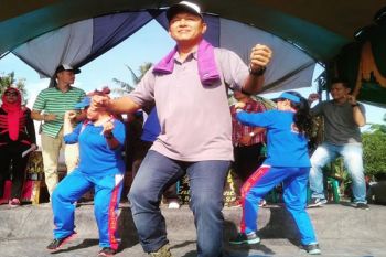 Ribuan Warga Lampung Tengah Ikuti Senam Ronda