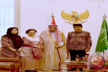 Raja Salman Bertemu Megawati dan Puan Maharani