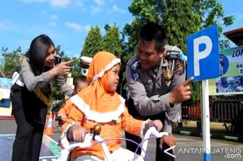 Siswa TK di Kudus Belajar Keselamatan Berkendaraan