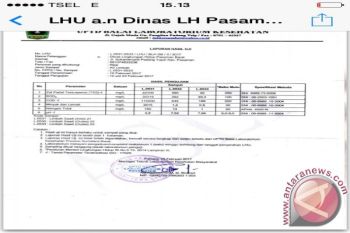 Limbah PT AWL Pasaman Barat Melebihi Baku Mutu