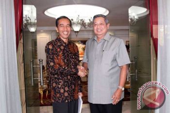 Jokowi-SBY di Beranda Belakang Istana Merdeka