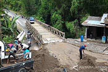 Jembatan Darurat di Cepogo Siap Digunakan