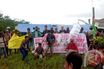 Tata Batas tak Kunjung Selesai, Ratusan Warga Benangin Demo Diperbatasan Kalteng - Kaltim 