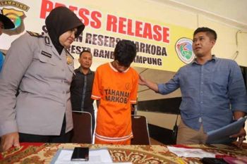 Aparat Polresta Bandarlampung Tangkap Pengedar Sabu-sabu 