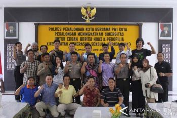 Polres Pekalongan Kota Ajak Media Antsipasi Hoax 