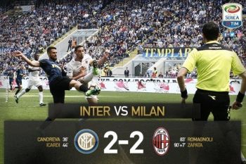 AC Milan Ditahan Imbang Inter Milan 2-2