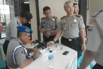 Polres Barito Utara Kembali  Periksa Senjata Api Anggotanya