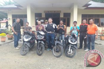Selang Setengah Jam Dilaporkan,  Tiga Pencuri Motor Ditangkap