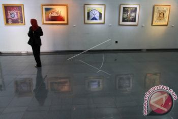 Lukisan "Bersenyum dalam Warna" Dipamerkan di Temanggung