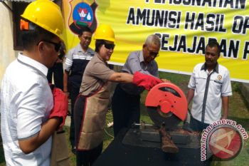 Polda Sumbar Musnahkan Ribuan Senjata Api Ilegal