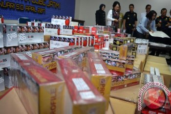 Polres OKU sita ribuan bungkus  rokok palsu