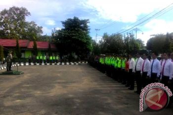 Jalin Kebersamaan dan Kerjasama, Kodim-Polres Barut Gelar Apel Bersama