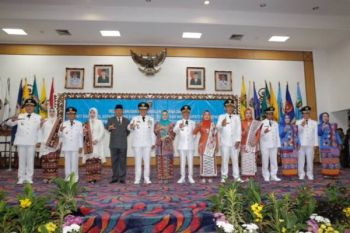 Tiga Bupati di Lampung Dilantik