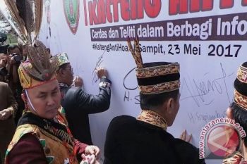 Mantap! Pemerintah Ajak Masyarakat Kalteng Deklarasikan Anti Hoax