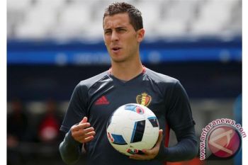 Hazard akan absen pertandingan Belgia  saat cedera pergelangan kaki