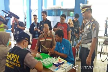 Jelang Arus Mudik, Sopir Bus di Terminal Tirtonadi Dicek Kesehatan 