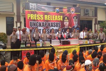 Polisi Sidoarjo Tangkap 1.282 Tersangka Pekat Semeru