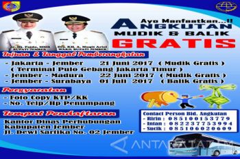 Pemkab Jember Siapkan Tiga Rute Mudik-Balik Lebaran Gratis