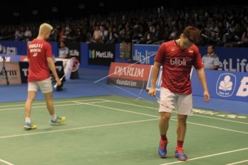 Bulu tangkis - Kevin/Marcus taklik dari Denmark di Indonesia terbuka