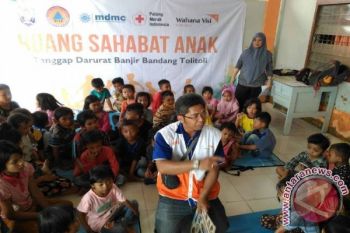 Anak koban banjir Tolitoli dapat pendampingan  belajar
