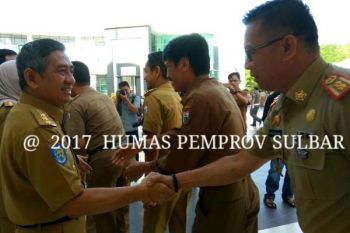 Pejabat Pemprov Halal Bihalal Di Kantor Gubernur Sulbar