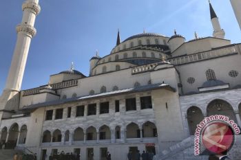 Widodo prays at Kocatepe Mosque
