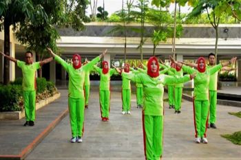 Pemprov Lampung Kenalkan Senam Germas  