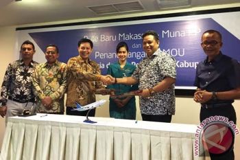 Garuda Buka Rute Baru Makassar - Raha 