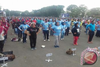 5.000 Peserta Ikuti Senam Germas Harganas Lampung