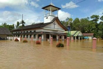 Banjir Lumpuhkan Aktivitas Warga 6 Desa di Banama Tingang