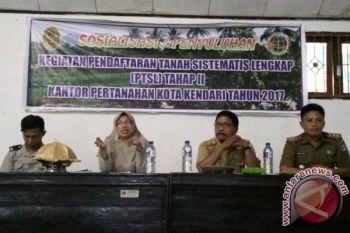 BPN Kendari Dapat Kuota 3.000 Sertifikat PTSL