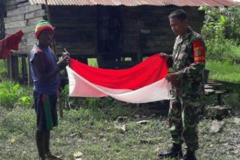 Koramil Arso motivasi warga pegunungan Keerom kibarkan Merah Putih