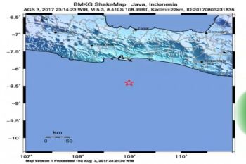BPBD Cilacap: Tidak Ada Kerusakan Akibat Gempa 5,3 SR