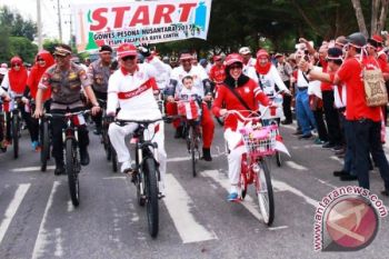 Gowes Pesona Nusantara Palangka Raya Berlangsung Meriah