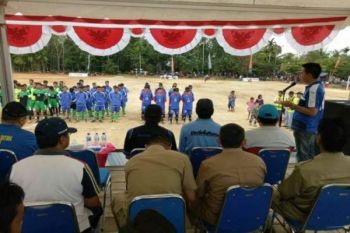 Bupati Nadalsyah Buka Pertandingan Sepakbola PORKAB