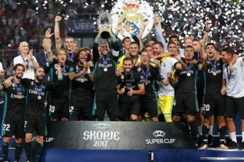Tekuk MU 2-1, Real Madrid Juara Piala Super Eropa 2017