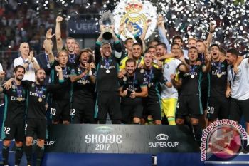 Kalahkan MU 2-1, Real Madrid Juara Piala Super Eropa 2017