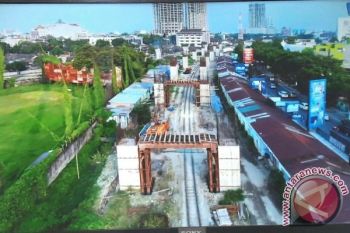 Pembangunan Rel KA Layang 76 Persen 