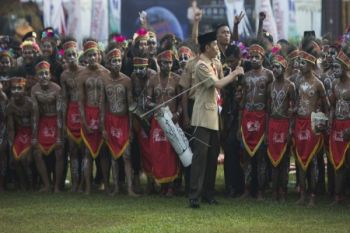 Presiden minta pramuka jangan cuma dilatih tali-temali