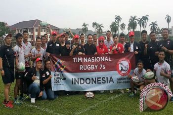 Timnas rugby latihan intensif jelang laga 