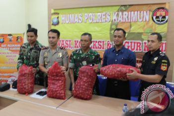 Polres Karimun Amankan Barang Selundupan dari Malaysia