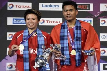 Juara Dunia Owi/Butet Disambut Hangat Saat Tiba Di Tanah Air