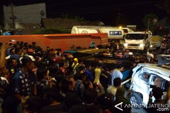 Kecelakaan Bus di Kudus Empat Orang Tewas