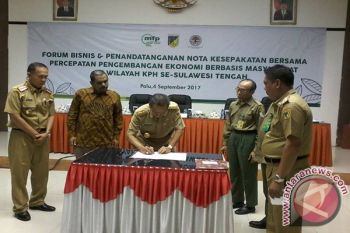 Kementerian LHK Tandatangani Mou Dengan Pemprov Sulteng 