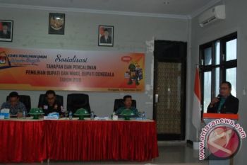 KPU Donggala Sosialisasikan Tahapan Pilkada Serentak